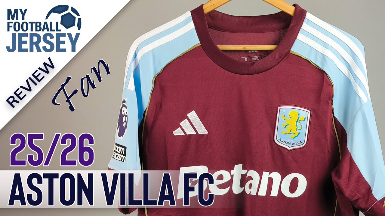 Aston Villa FC Home Kit 25/26 (KKFOO1) Fan Version Review - YouTube