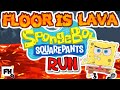 Spongebob floor is lava  run  summer brain break  fitness activity  fitnesshustletv