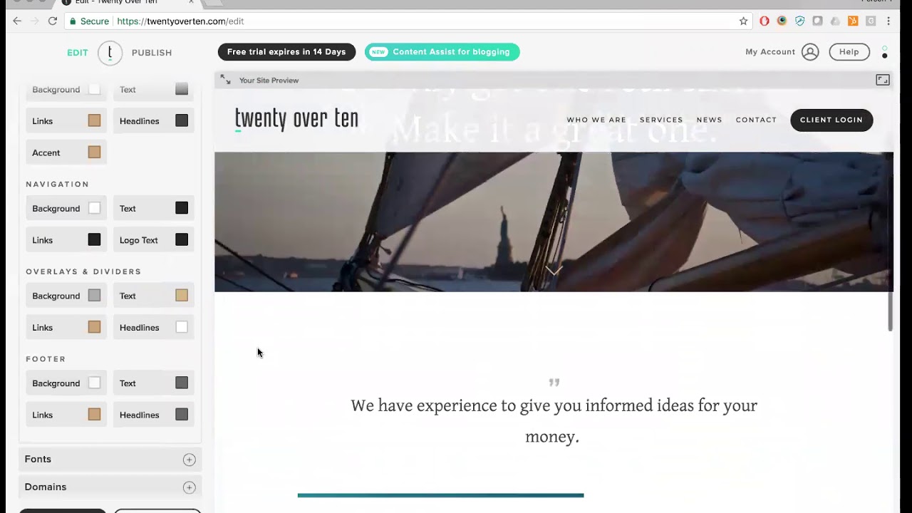 How to Build Your Own Website Using Twenty Over Ten 