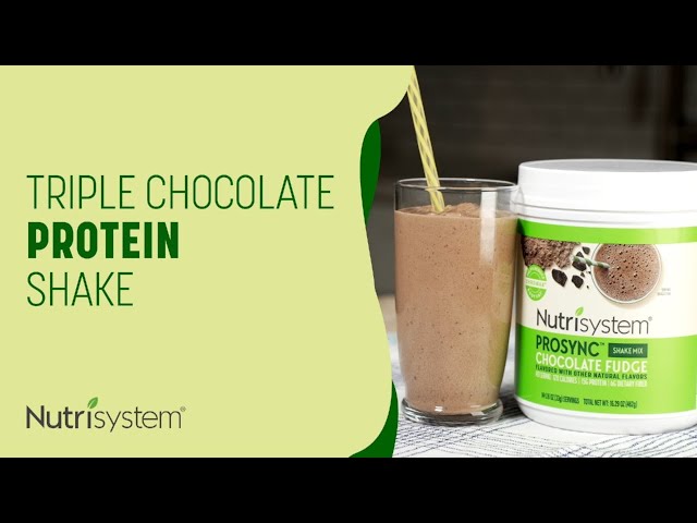 Triple Chocolate Protein Shake - Nutrisystem Recipe 