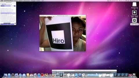 My first test with ARToolkit and Processing