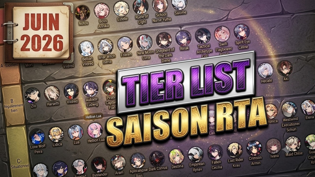 TIER LIST FIN DE SAISON RTA ! 🔥 Qui pick pour rush le rang Légende ? (Juin 2026)