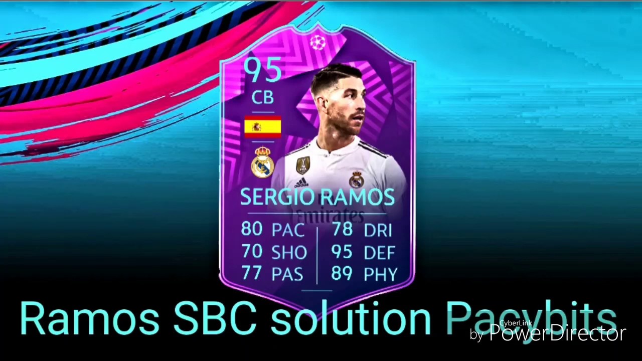 Sergio Ramos SBC solution | Pacybits | Fifa 19 Predictions Kanal