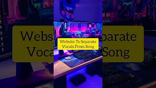 Websites to seprate vocal froms songs screenshot 2
