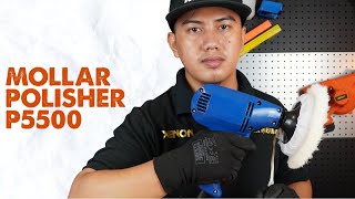 MOLLAR P5500 Mesin Poles Mobil Car Polisher 550 Watt Variable Speed