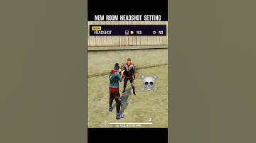New Room Headshot Setting 🔥 Free Fire Custom Room Update #srikantaff