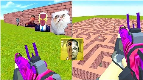 Nextbots Sandbox in Backrooms Shooter Gameplay , Sandbox Android Games  ios Walkthrough Simulator