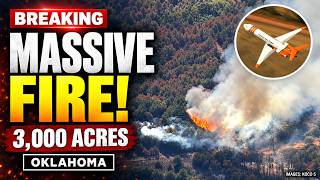 🔴 BREAKING: MASSIVE FIRE! 3,000 Acres Burned, Homes Lost in Oklahoma’s Gracemont Fire