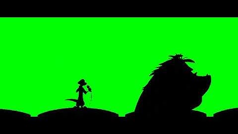 Timon and Pumbaa Interrupt 7 Green Screen Widescreen