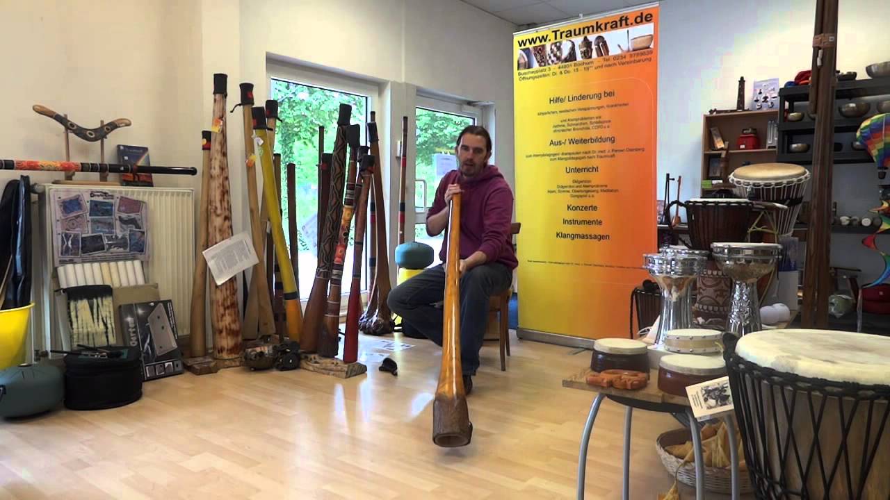 Test edles Didgeridoo ausgesuchtes Jackfruit Holz Kaufen Lernen