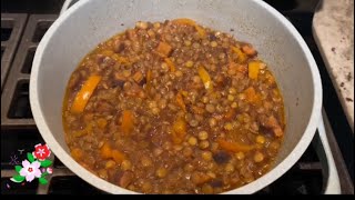 Quick and healthy lentil recipe.Быстро и вкусно приготовила чечевицу.
