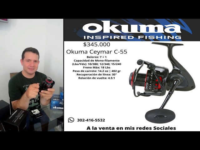 OKUMA Ceymar C55 unboxing Español 