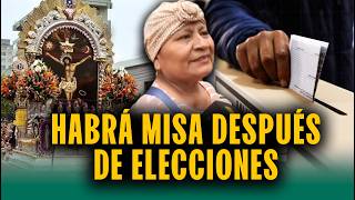 Devotos al Señor de Los Milagros esperarán a que termine las Elecciones 2026 para asistir a misa