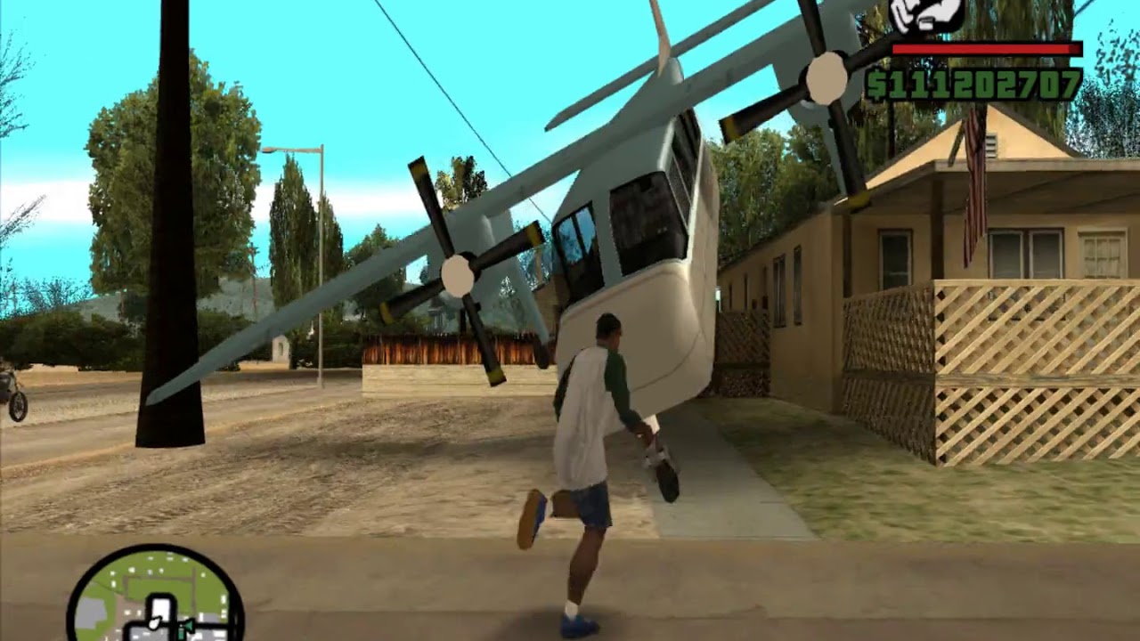 GTA SAN ANDREAS'TA KASABADAN UÇAK KALDIRDIM Driveway Beagle KOMİK SERBEST TAKILMA #2