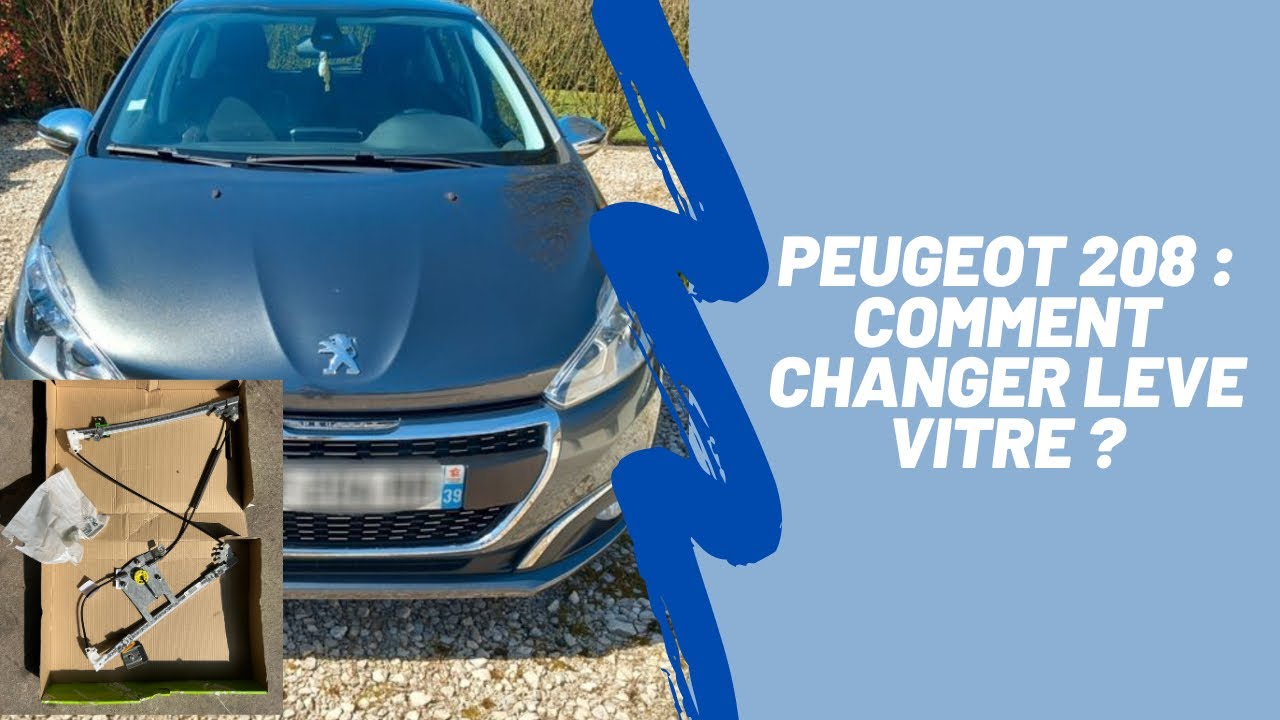 Leve-vitre électrique Avant Droit Pour Peugeot 208 3 Portes (2012-2019) - Garantie 2 Ans