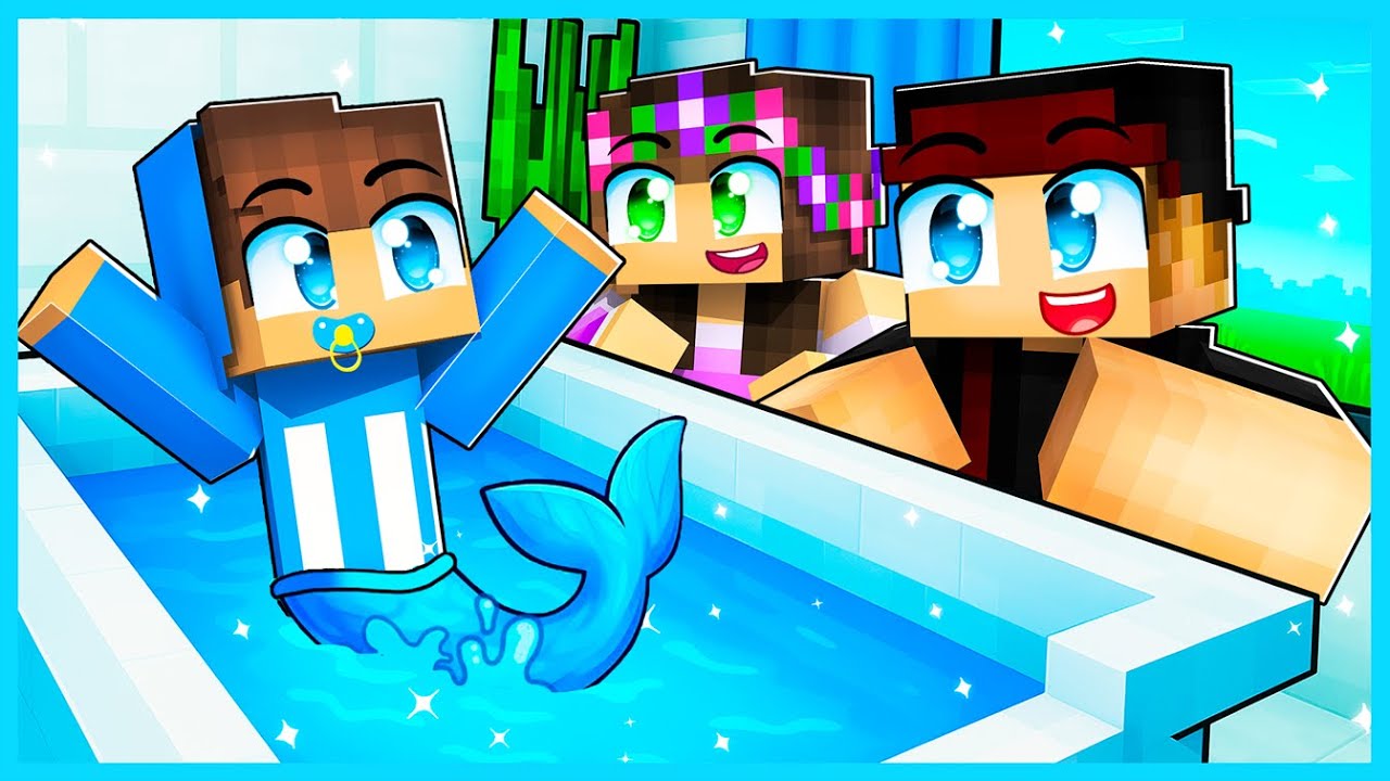 MIPAN & ZUZUZU JADI PUTRI DUYUNG DAN DI ADOPSI DI MINECRAFT SURVIVAL!!