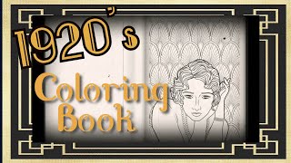 Details 1920s Coloring Book | Flip through | Book Trailer | Colouring Pages News