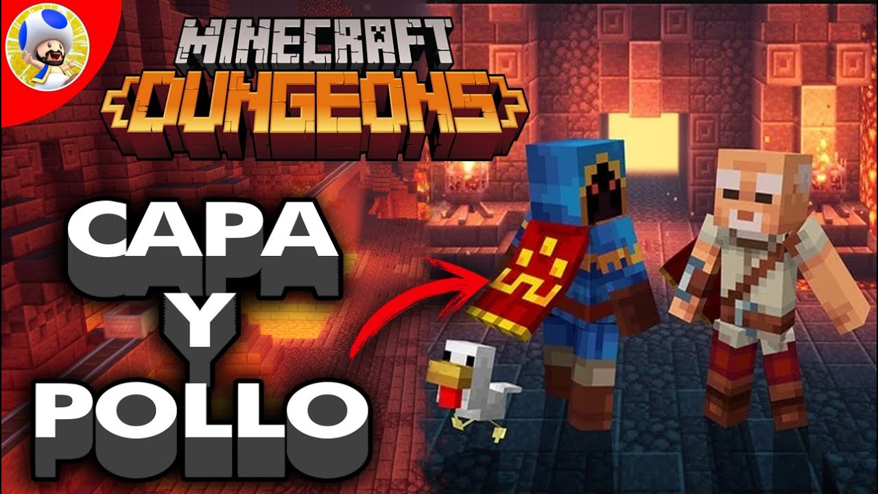 Conseguir Capa de Héroe y Mascota Pollo en Minecraft Dungeons! 🐥 Guía ...