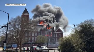 Major fire at historic courthouse in Rome
