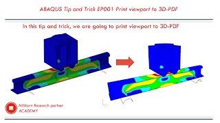 ABAQUS : print viewport to 3D PDF