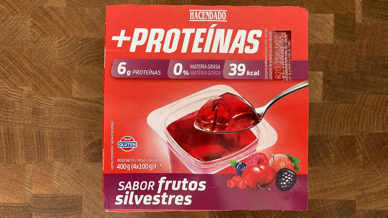 Gelatina +Proteinas Hacendado Mercadona El Peor Postre que he Visto