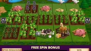 FARMVILLE 2 Video Slot Game with a WATER WELL FREE SPIN BONUS
