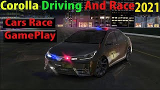 Corolla Driving And Race || Android Game || Cars Race Gameplay 2021 screenshot 3