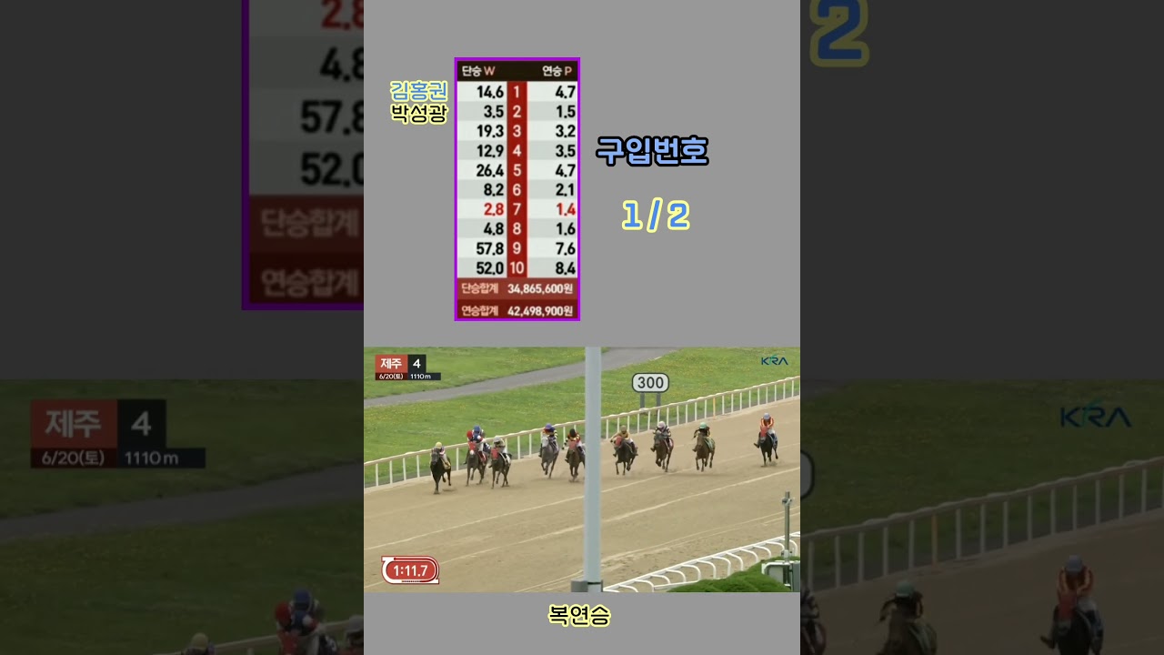 [경마] 역세권 1번출구