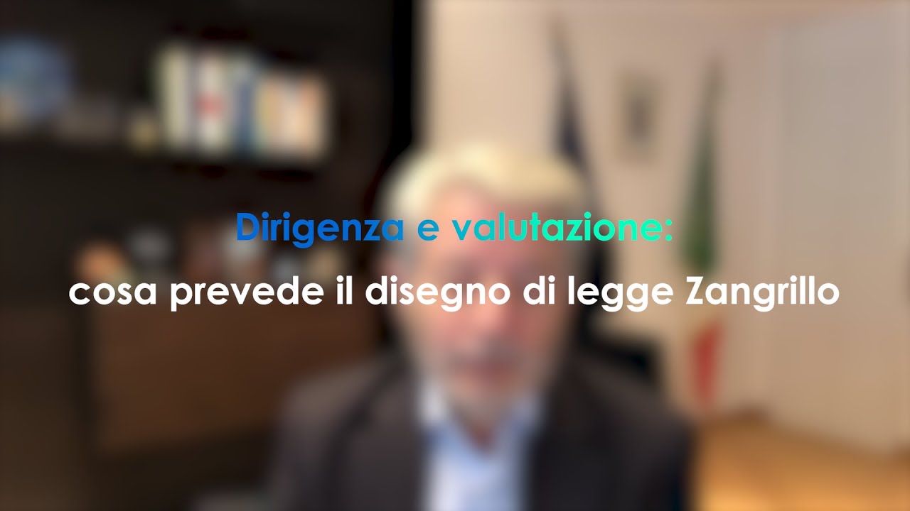 Dirigenza e valutazione: cosa prevede il disegno di legge Zangrillo ...