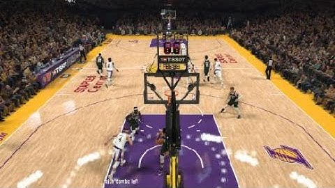 NBA 2K20 MyLEAGUE LAKERS Anthony Davis alley oop pass to Alex Caruso