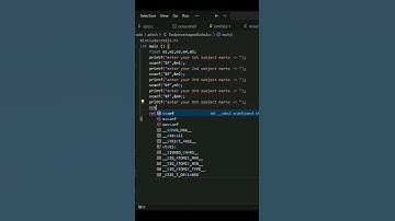 Find percentage in 5 subject in C language #shorts #trending #viral #coding #clanguage