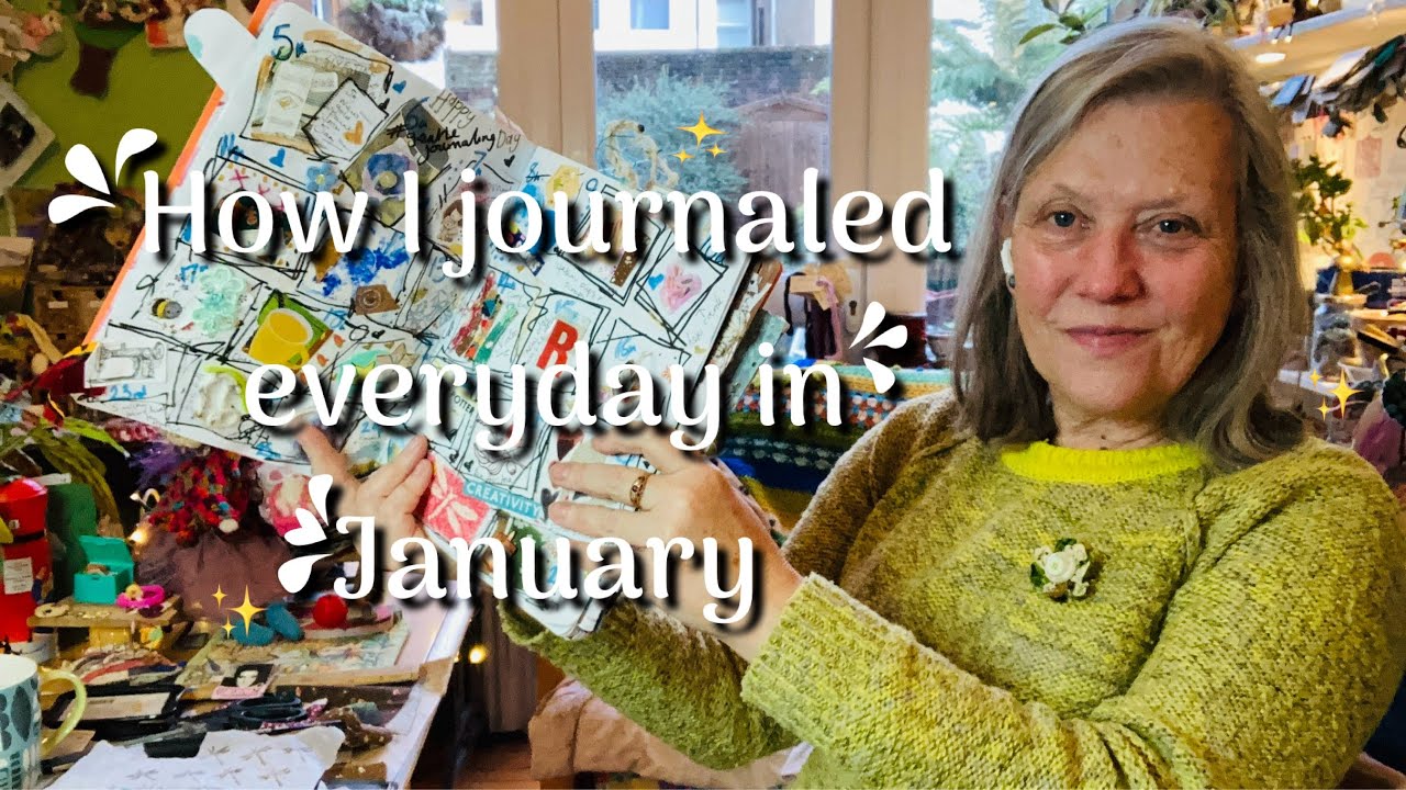 small manageable daily journaling January pages flip through inspired by @CatHand
