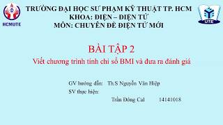 [Android] BT2. Tính chỉ số BMI screenshot 4