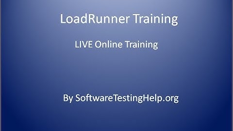 HP LoadRunner Tutorial #1 - Introduction to HP LoadRunner