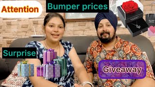 Attention attention  Bumper gifts Giveaway for you all | Do check the video