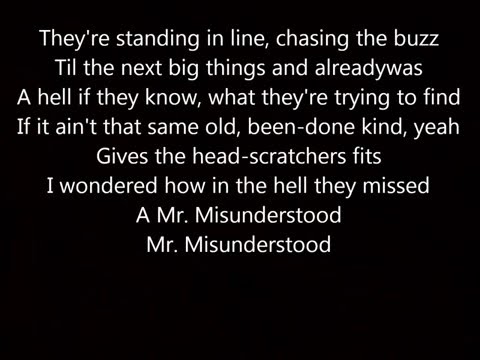 Eric Church Mr  Misunderstood Lyrics