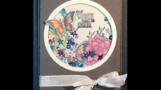 Stampin' Up!'s Nature's Perfection Shaker Greeting Card with the Rubber Stamp Technique Masking