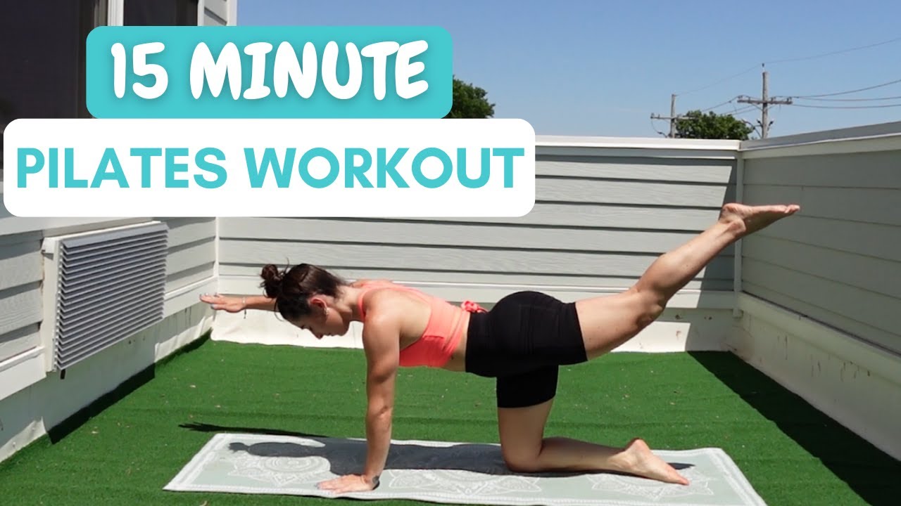 15 MIN FULL BODY PILATES WORKOUT- No Equipment - YouTube