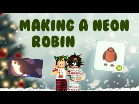 Making A Neon Robin Adopt Me Libby Roblox Youtube - neon robin roblox adopt me