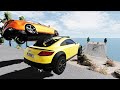 Cars VS High Ramp Jump Speed Car Crash #9 - BeamNG Drive