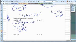 Sections 7 4 - Logarithms