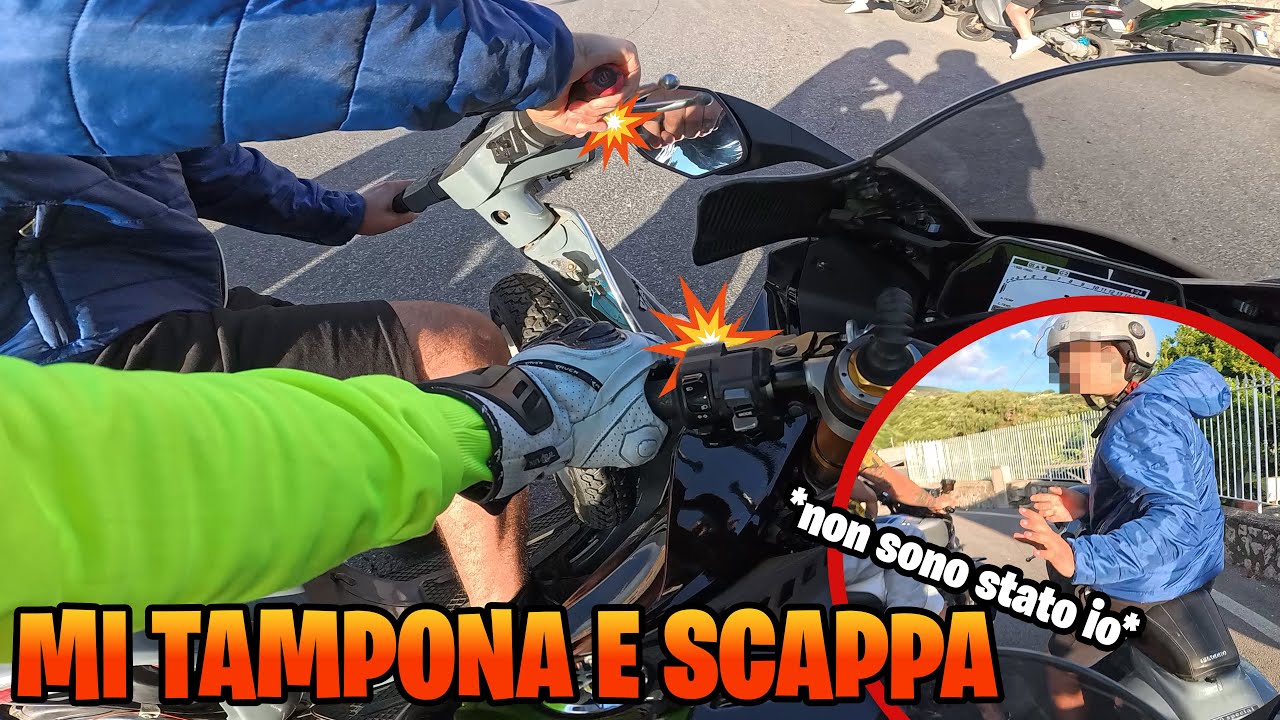 YAMAHA R1M MI TAMPONA CON LA VESPA E SCAPPA🤬COSA VUOL DIRE GUIDARE A NAPOLI @DanielValperta@siw993