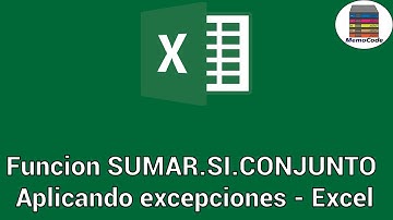 Excel - Función SUMAR.SI.CONJUNTO Aplicando excepciones