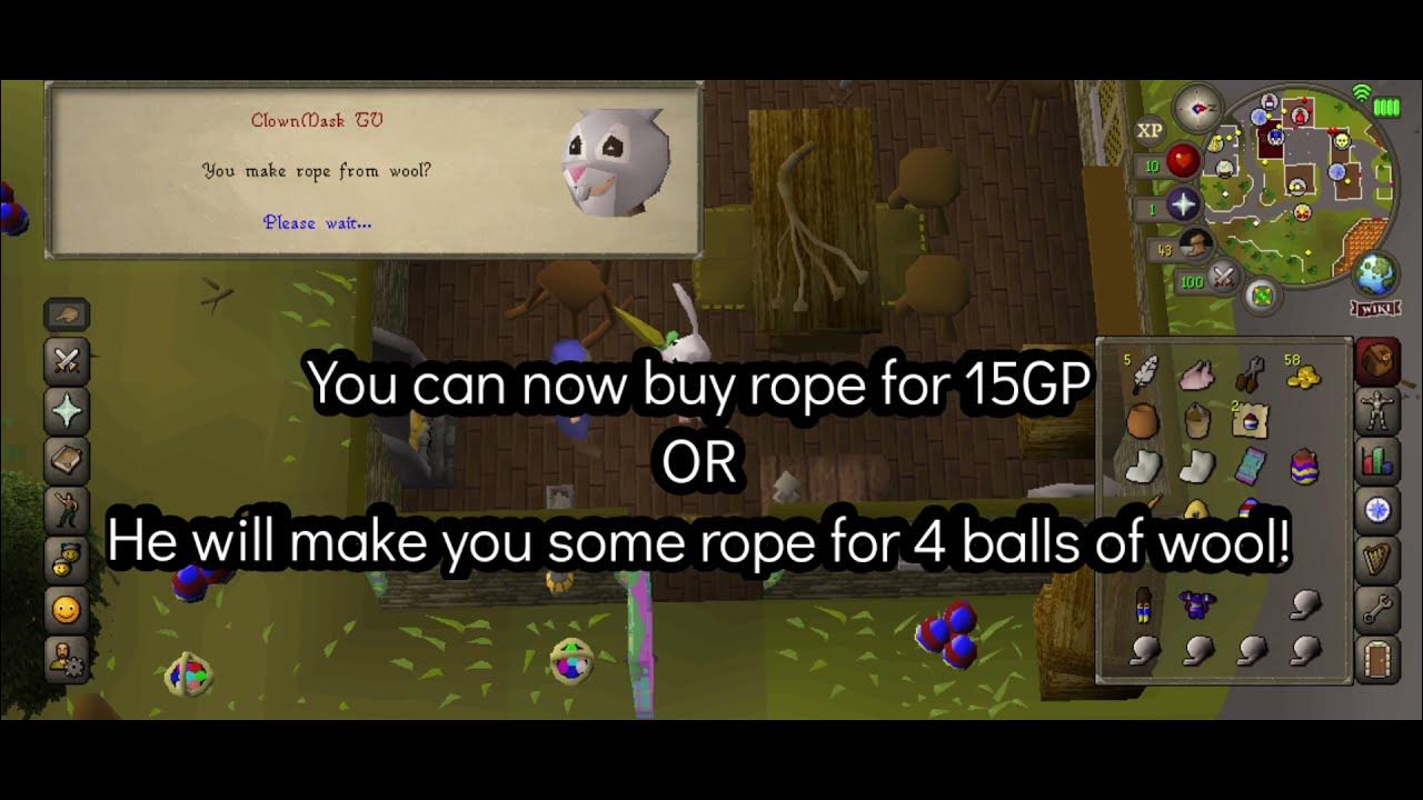 OSRS Finding Rope ( IRONMAN ) YouTube
