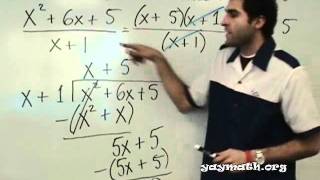Algebra 2 - Dividing Polynomials