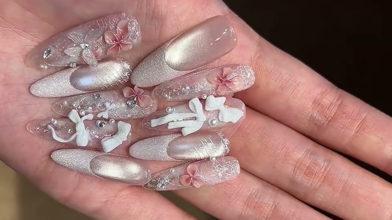 Tutorial for Luxury Party Nail Designs | Day 126