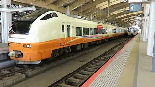 白新線・羽越本線 E653系1000番台 特急いなほ5号 新潟駅発車