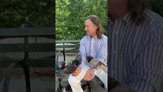 New York Ta Karşılaştığımız Memiş Hoca Güvercinleri Besliyor.