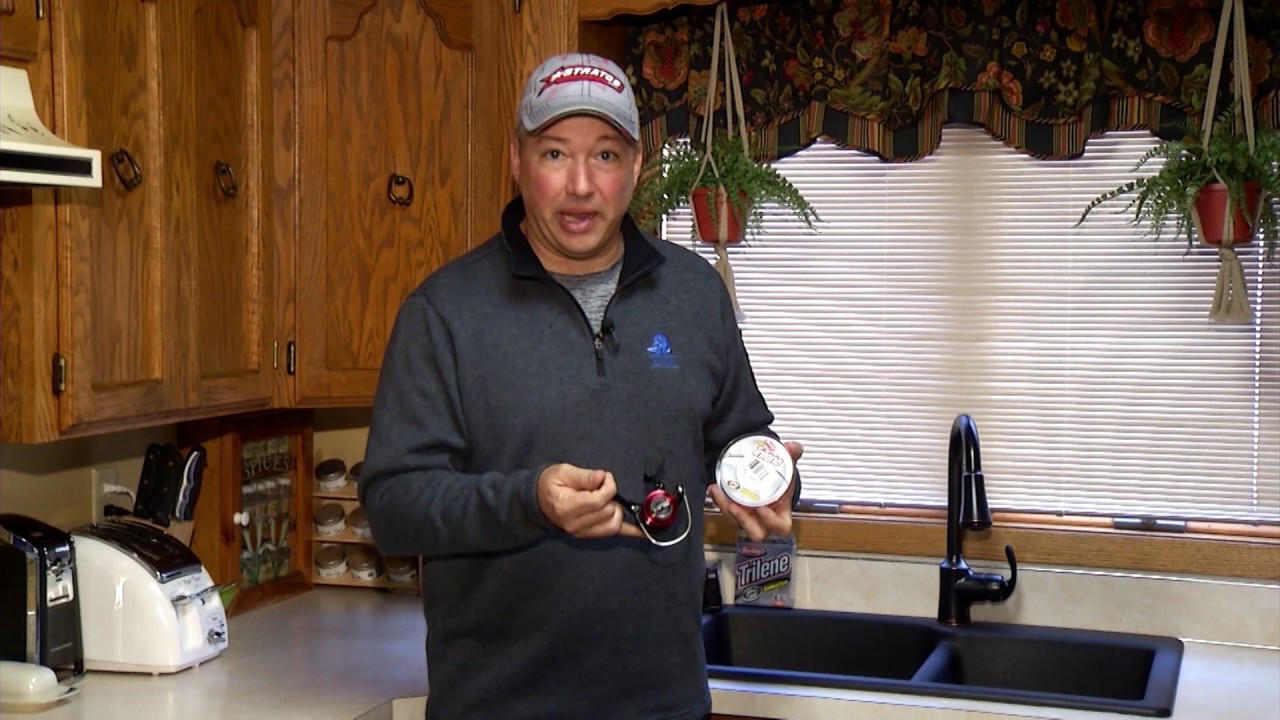 Spooling Monofilament Line on a Spinning Reel YouTube