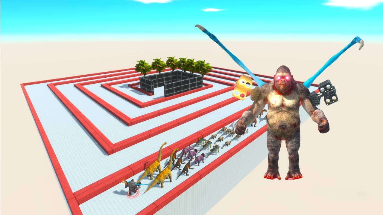 ESCAPE FROM ALIEN GORO in Animal Revolt Battle Simulator